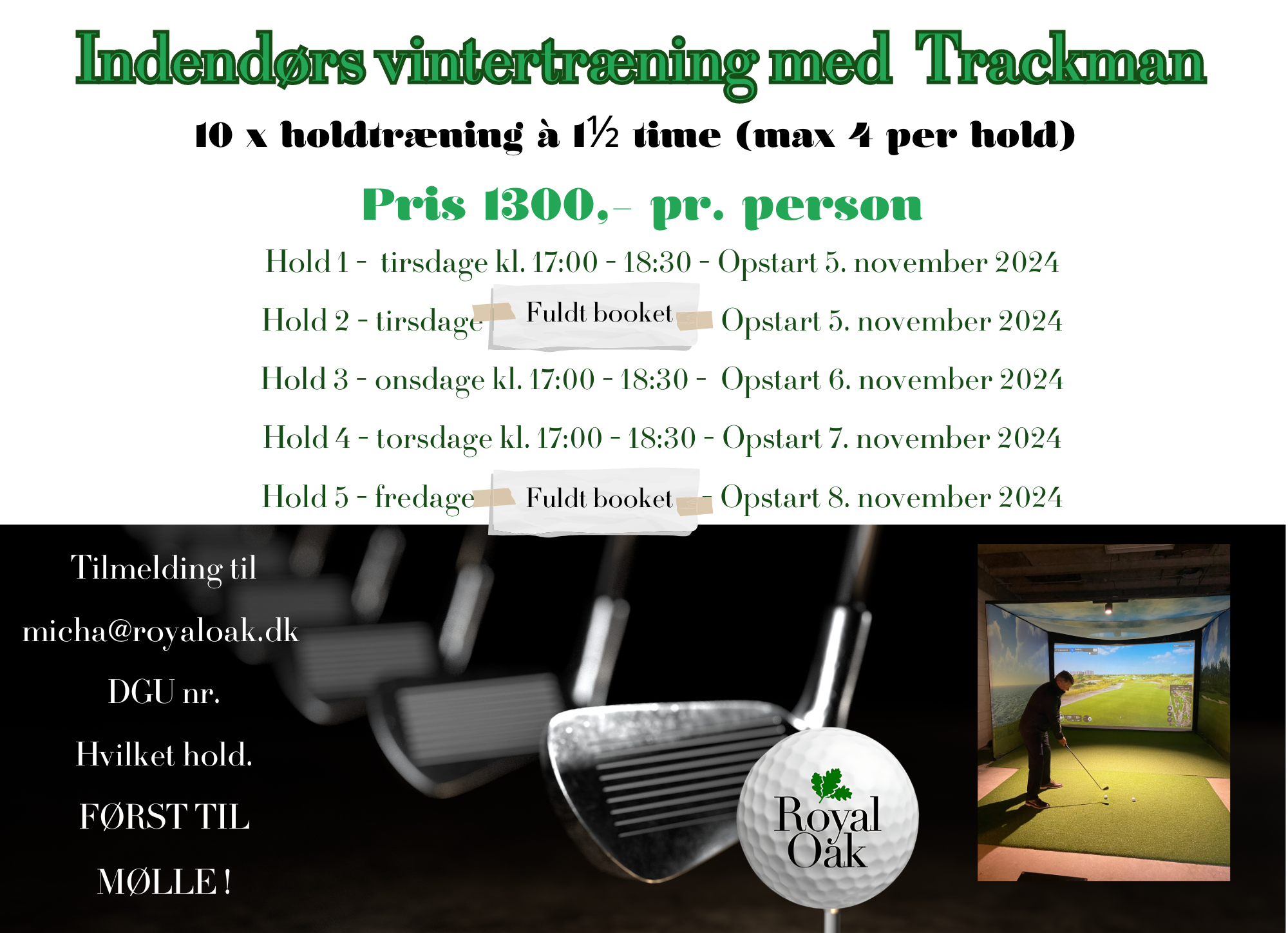 Inderdørs vintertræning - Trackman 2024 (21 × 29cm)